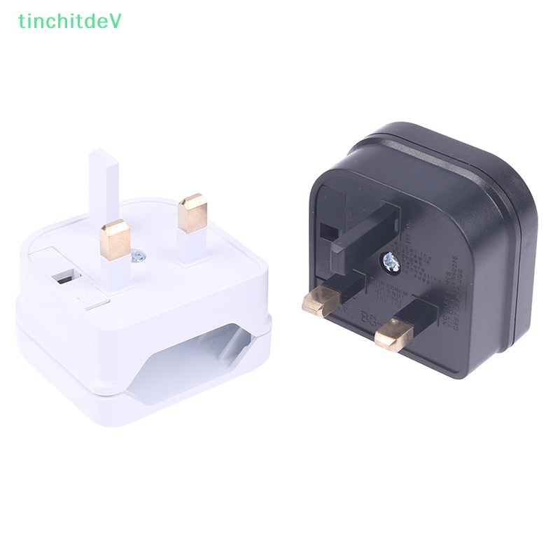 1 Phích Cắm Điện Chuyển Đổi 2 Pin Sang UK 3Pin Chuyên Dụng