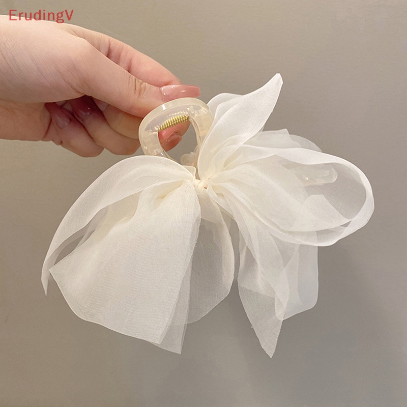 [ErudingV] Kẹp Tóc Thắt Nơ Lưới Cài Tóc Đuôi Ngựa Thanh Lịch Cho Nữ [Mới]