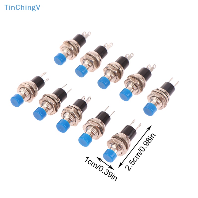 Bộ 10 Công Tắc Nút Nhấn Khởi Động Lại PBS-110 7MM
