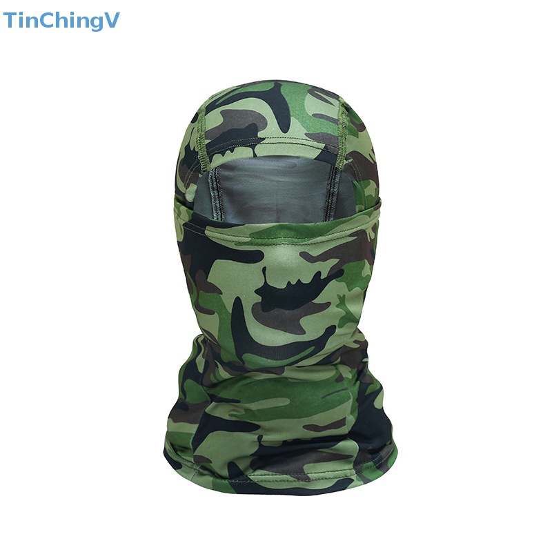 [TinChingV] Mũ Trùm Đầu Kiêm Khẩu Trang Che Mặt Thoáng Khí Họa Tiết Rằn Ri Đi Xe Đạp / Leo Núi / Trượt Tuyết Dành Cho Nam