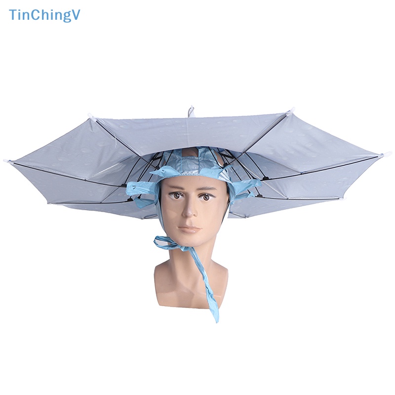 1 Dù Đội Đầu Có Thể Gấp Gọn Dùng Câu Cá / Đi Mưa Tiện Dụng