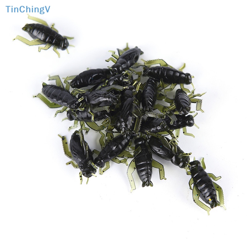 Set 20 Mồi Câu Cá Giả Hình Côn Trùng Bằng Nhựa Mềm Siêu Nhẹ