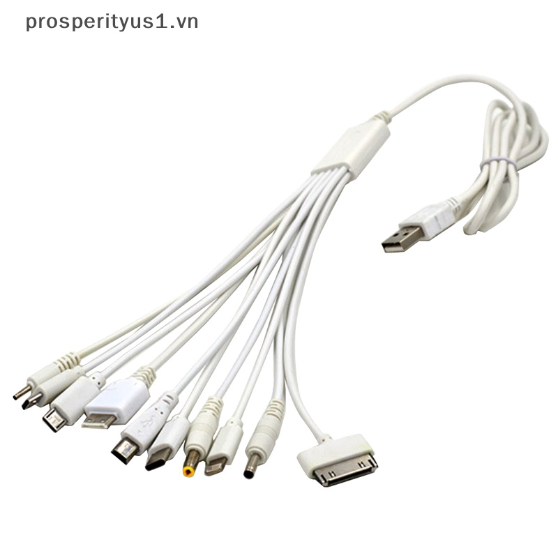 Cáp Sạc USB 10 Trong 1 Đa Năng Cho Điện Thoại Iphone 6 / 7