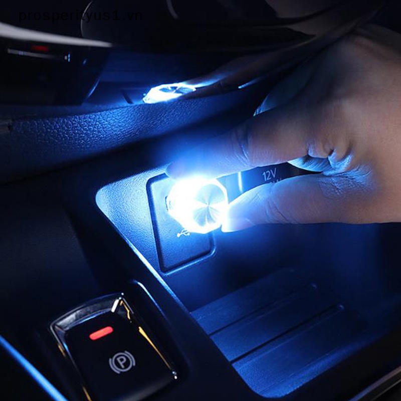 [prosperityus1] Đèn LED Mini USB Nhiều Màu Sắc Tạo Không Khí Cho Xe Hơi [VN]