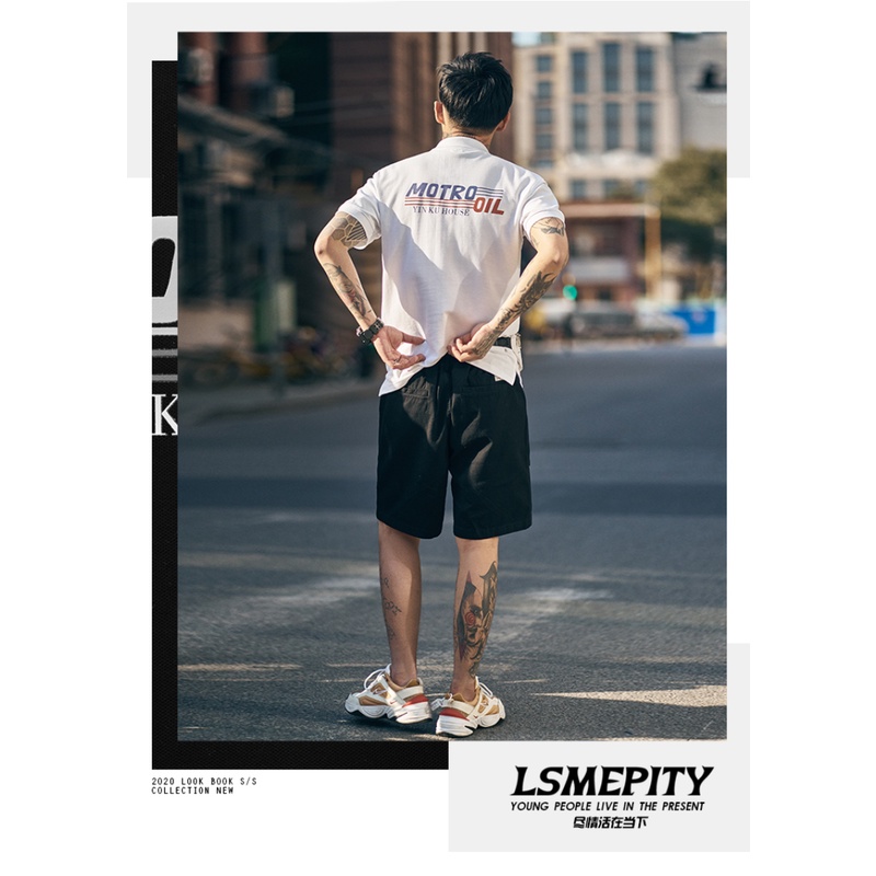 Áo Thun POLO Tay Ngắn Phong Cách Nhật Bản Thời Trang Mùa Hè Cho Nam