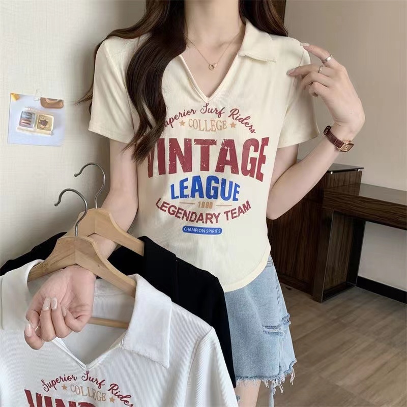 Áo polo Tay Ngắn Plus Size Cho Nữ (4 Màu)