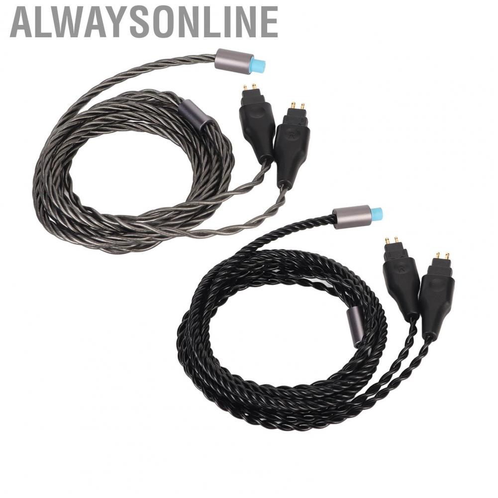 Alwaysonline 2Pin  Cable 3 In 1 Silver Plated Copper Replacement For HD650 HD660S