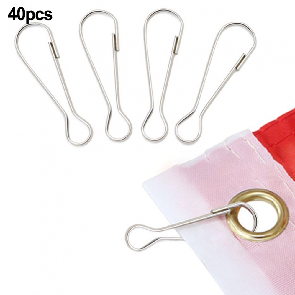 Set 40 Kẹp Giữ Cờ 2 Inch Bằng Thép Không Gỉ Tiện Dụng Khi Đi Thuyền