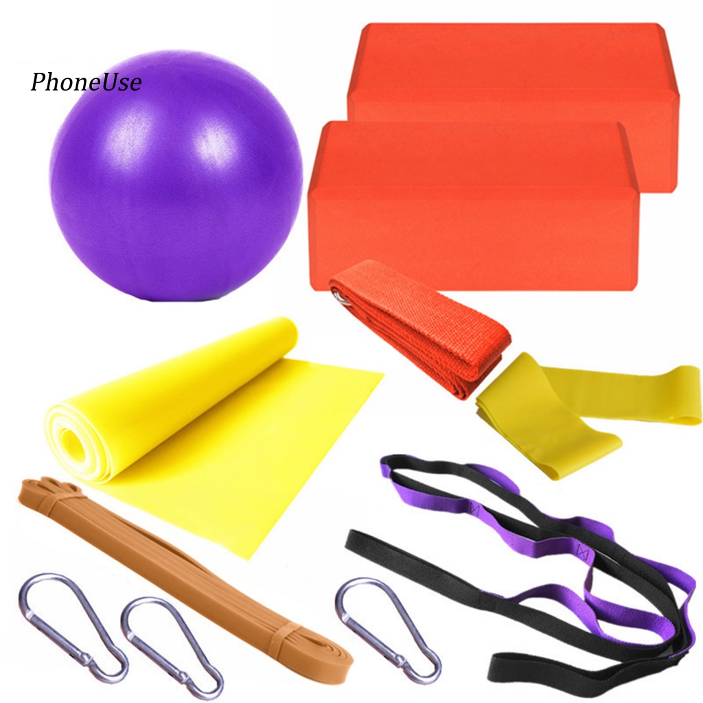 1 Set 11 Dụng Cụ Tập Yoga Bằng PU Chịu Lực Cao