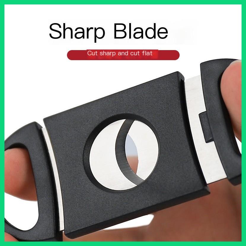 Kéo Cắt Thuốc Lá mini Hai Đầu Bằng Thép Không Gỉ Đơn Giản Và Mịn Màng Dễ Dàng Mang Theo Jinwvn