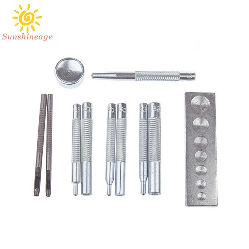 Bộ 11 Dụng Cụ Đục Lỗ Và Đinh Tán Chuyên Dụng Làm Đồ Da Thủ Công