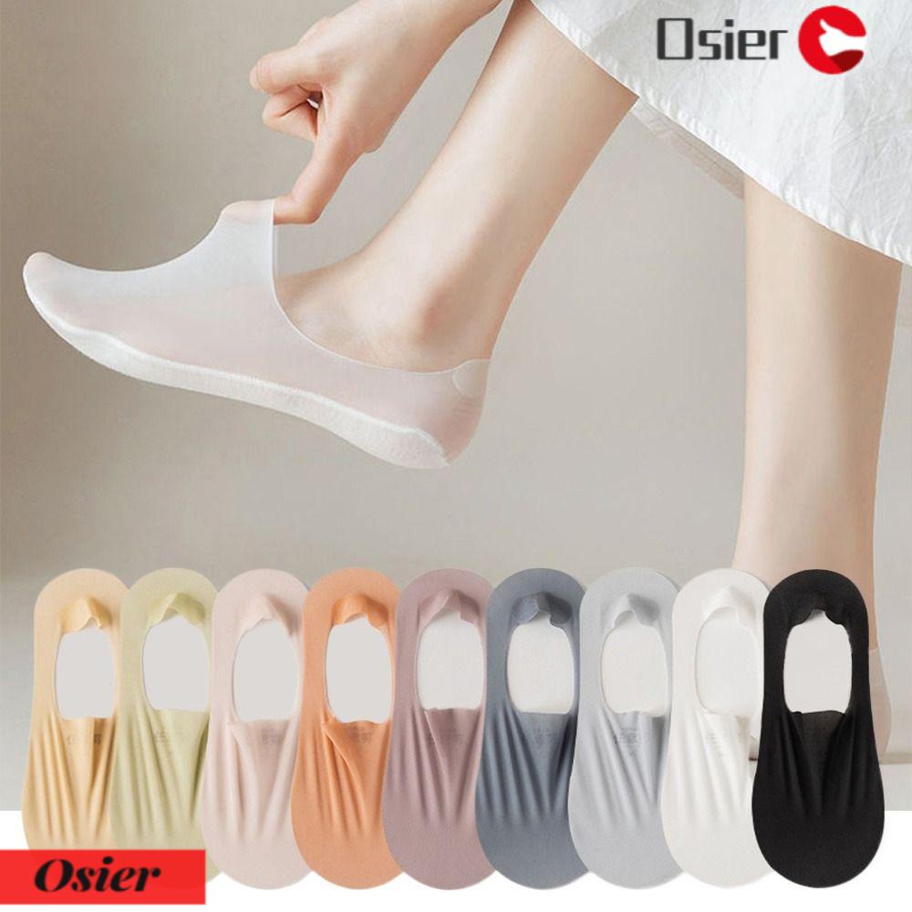 Osier1 5 Cặp Vớ Silicone Nửa Đế Giày Cao Gót Chống Trượt Có Thể Điều Chỉnh Cho Nữ