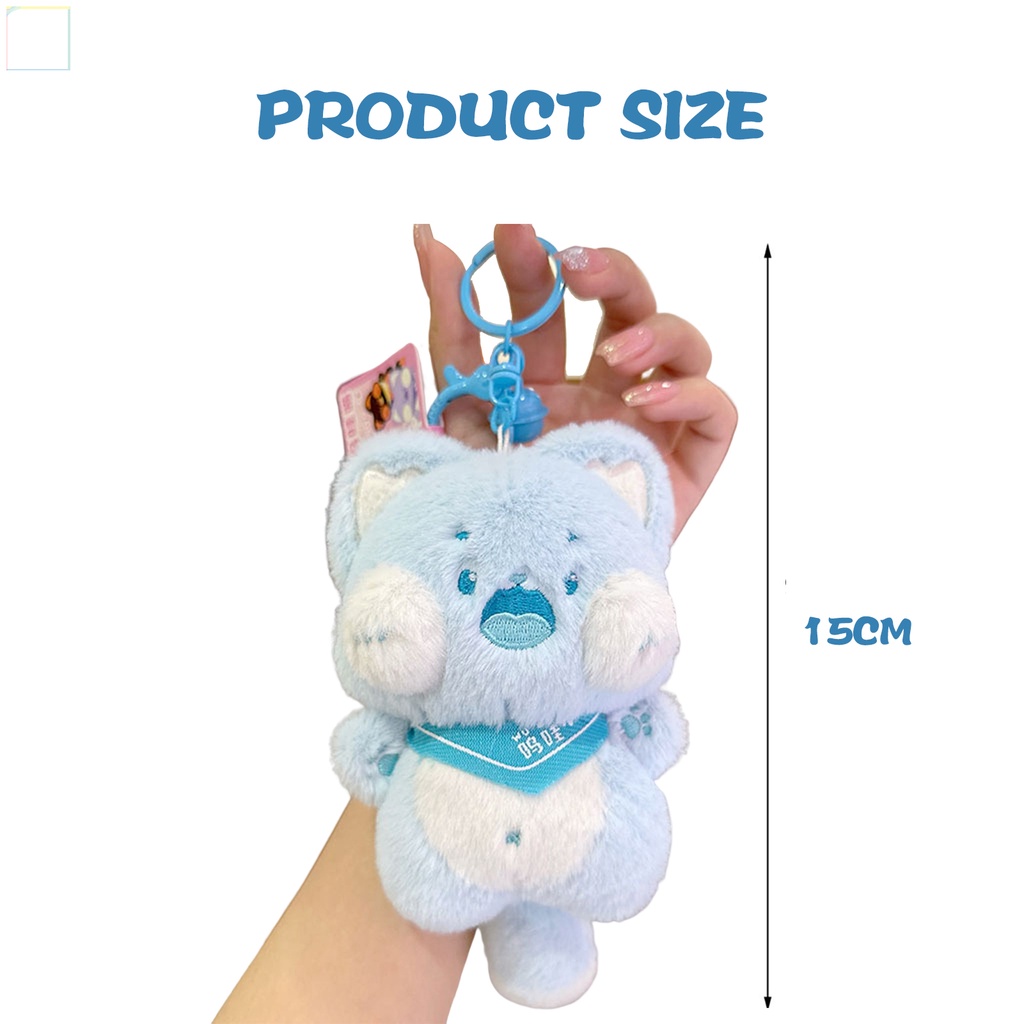 Móc Khóa Hình Mèo Nhồi Bông Dễ Thương