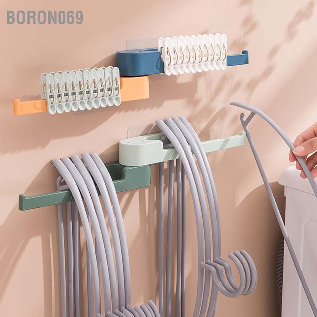 Boron069 Móc treo tường xoay được Cài đặt miễn phí Không thấm nước Dung lượng lưu trữ lớn khăn gấp