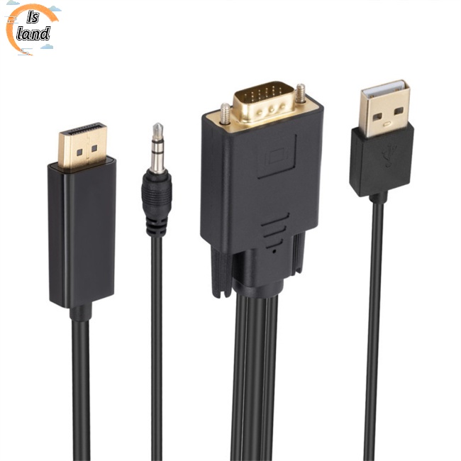 Cáp Chuyển Đổi Vga Sang Displayport Hỗ Trợ 1080p Full Hd Vga Sang Dp Dài 1.8m