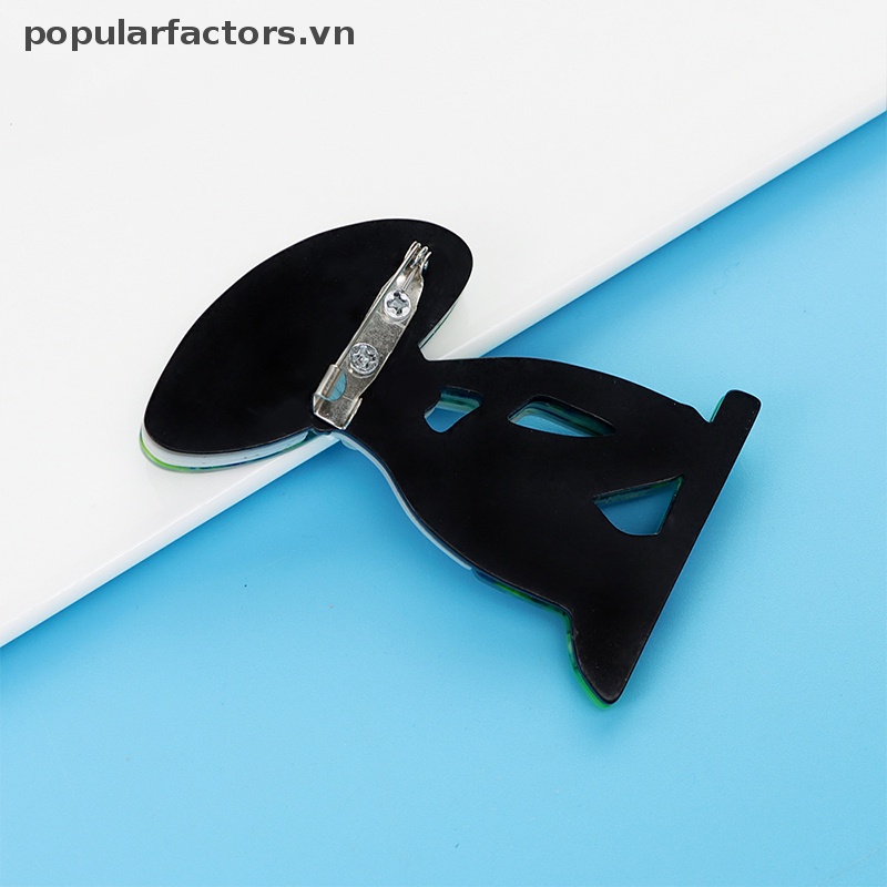 Ghim Cài Áo Sợi Acetate Acrylic 2 Màu Tùy Chọn Thời Trang Cho Nữ