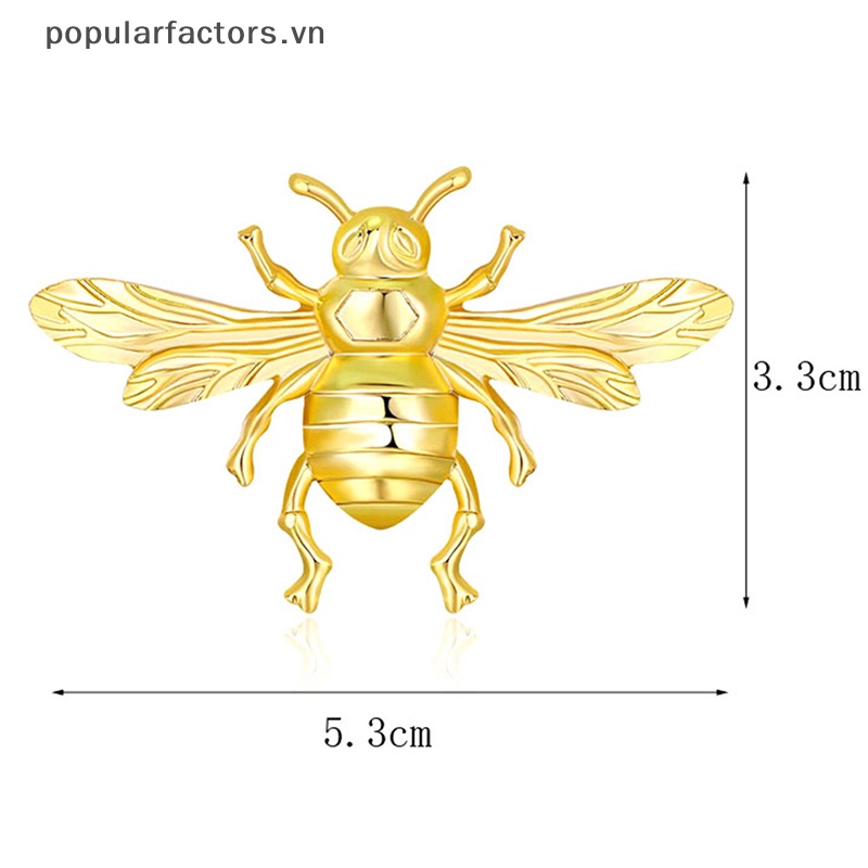 Ghim Cài Áo Hình Con Ong Bằng Hợp Kim Phong Cách Retro
