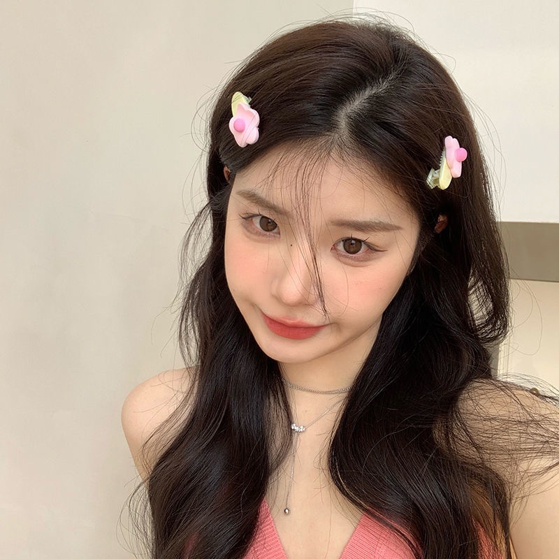 Kẹp Tóc Mái Vịt Hình Hoa Mùa Hè Cho Nữ