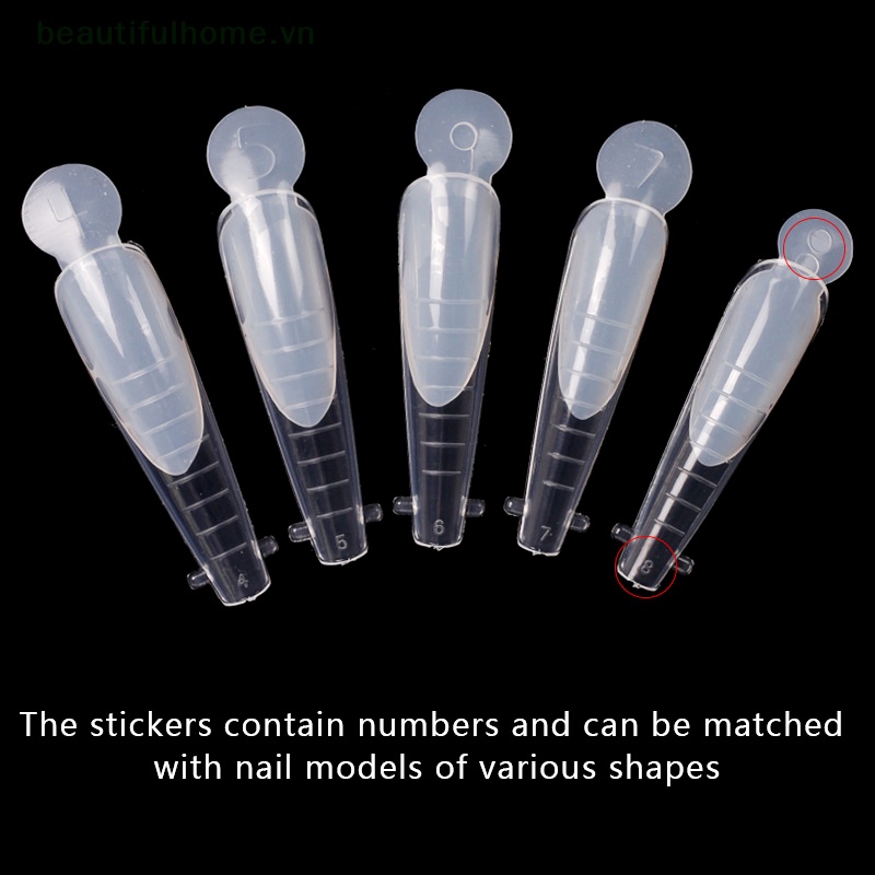 Bộ 12 Khuôn Nối Dài Móng Hai Đầu Bằng Acrylic