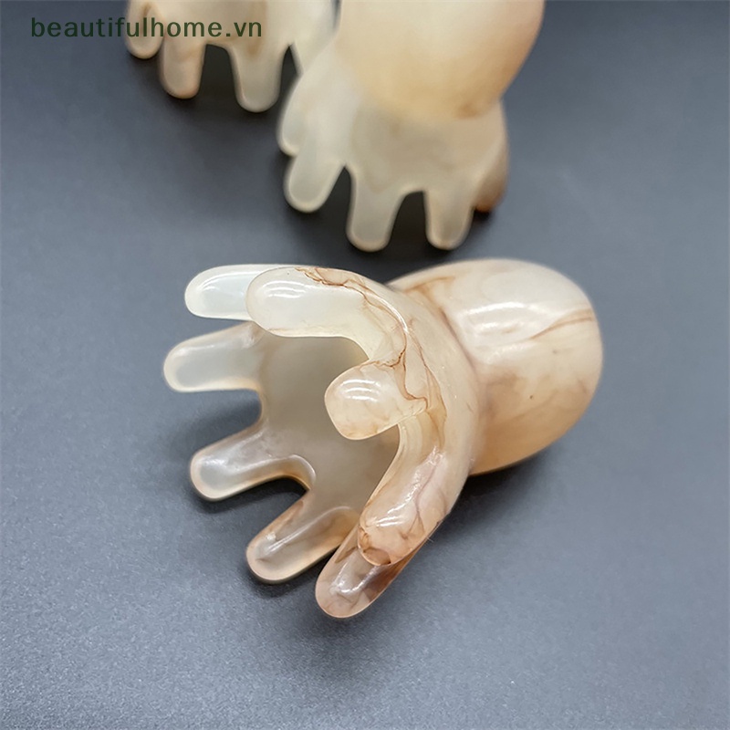 1 Lược Chải Massage Da Đầu Hình Bạch Tuộc Bằng Kim Loại