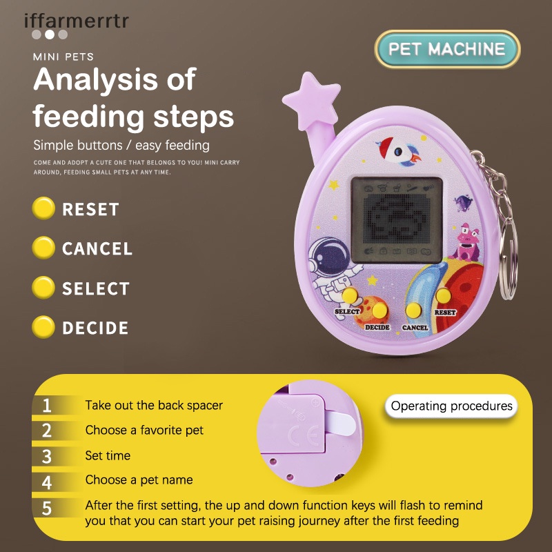 Máy Nuôi Thú Ảo Elf Cầm Tay Vui Nhộn