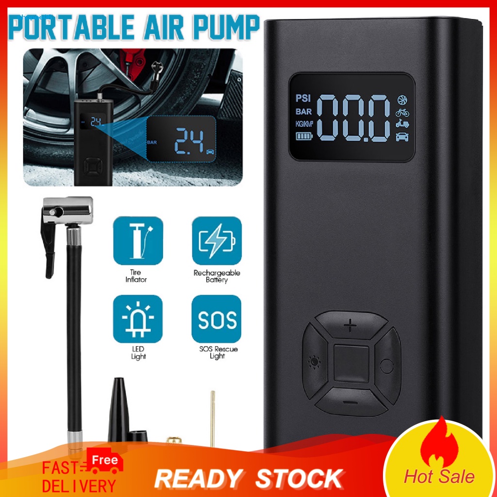 Bơm Hơi Xe Đạp / Xe Hơi Hiệu Quả Cao Đa Năng Ổn Định Có Thể Sạc Lại