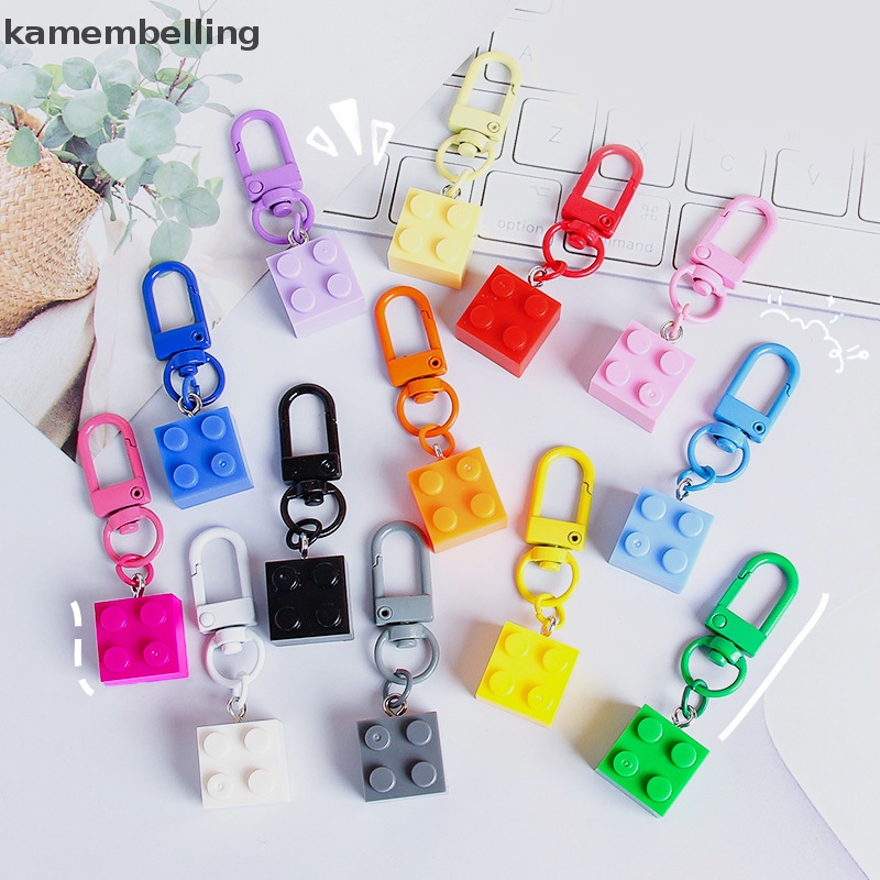Kamembelling Móc Chìa Khóa Dạng Viên Gạch Thời Trang Cho Cặp Đôi