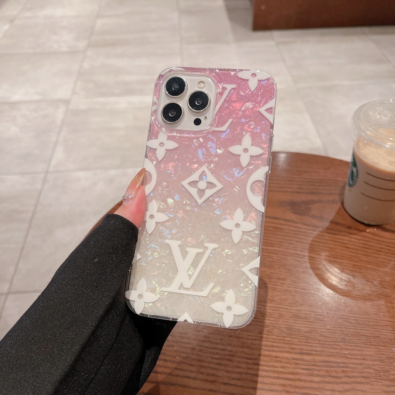 Ốp Điện Thoại Mềm Chống Sốc Màu Gradient Lấp Lánh Cho iPhone 14 13 12 11 Pro Max 14 Plus