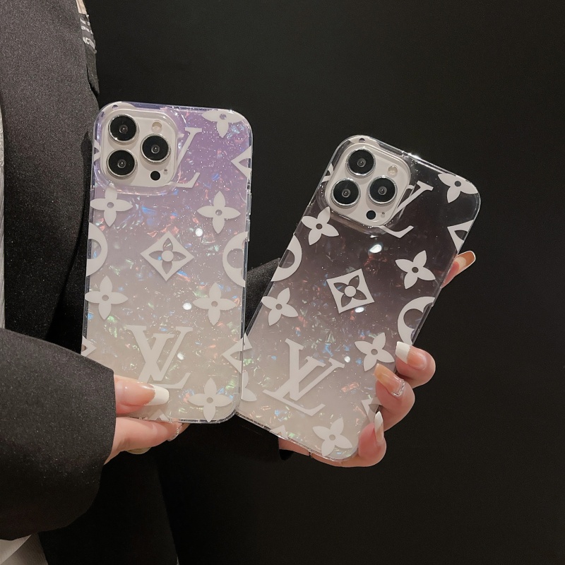 Ốp Điện Thoại Mềm Chống Sốc Màu Gradient Lấp Lánh Cho iPhone 14 13 12 11 Pro Max 14 Plus