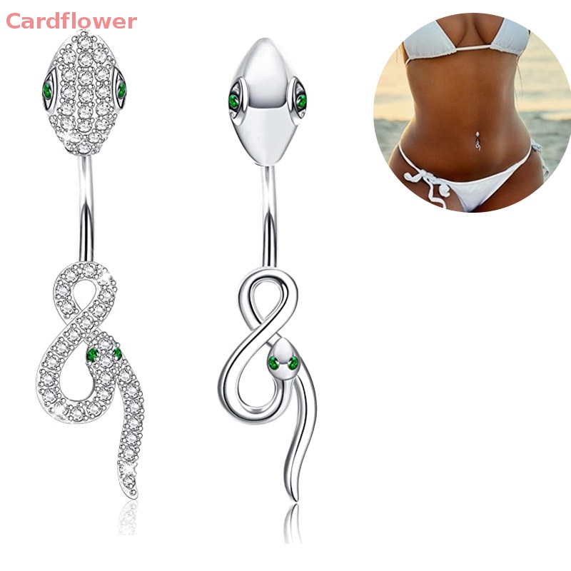 Khuyên Rốn Hình Rắn Bằng Thép Không Gỉ Thời Trang Mới