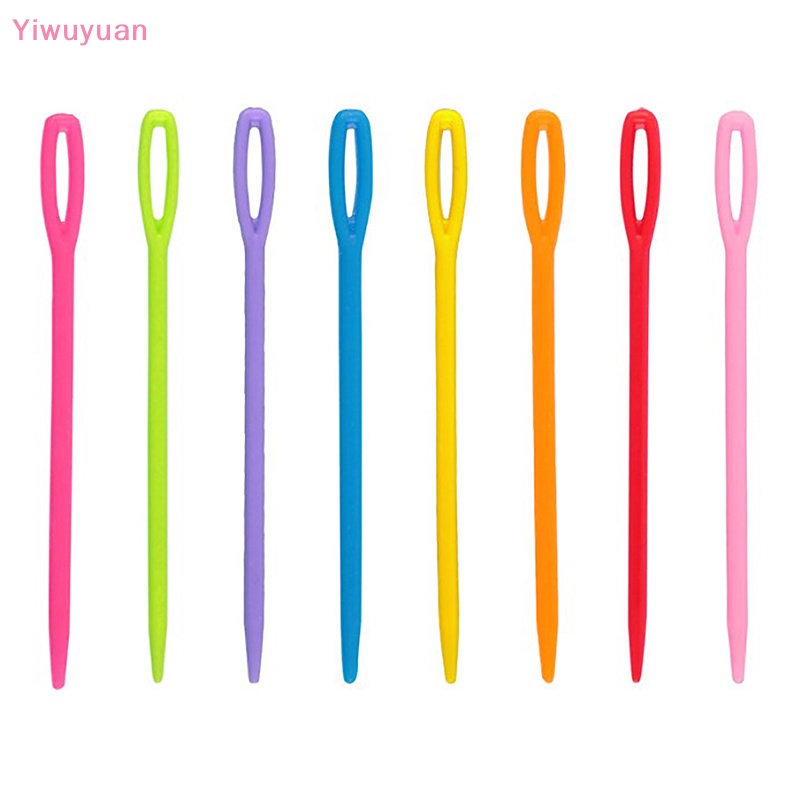 &lt; Yiwuyuan &gt; 100 Móc Nhựa Thêu Thủ Công Mỹ Nghệ Đan Len DIY Mới