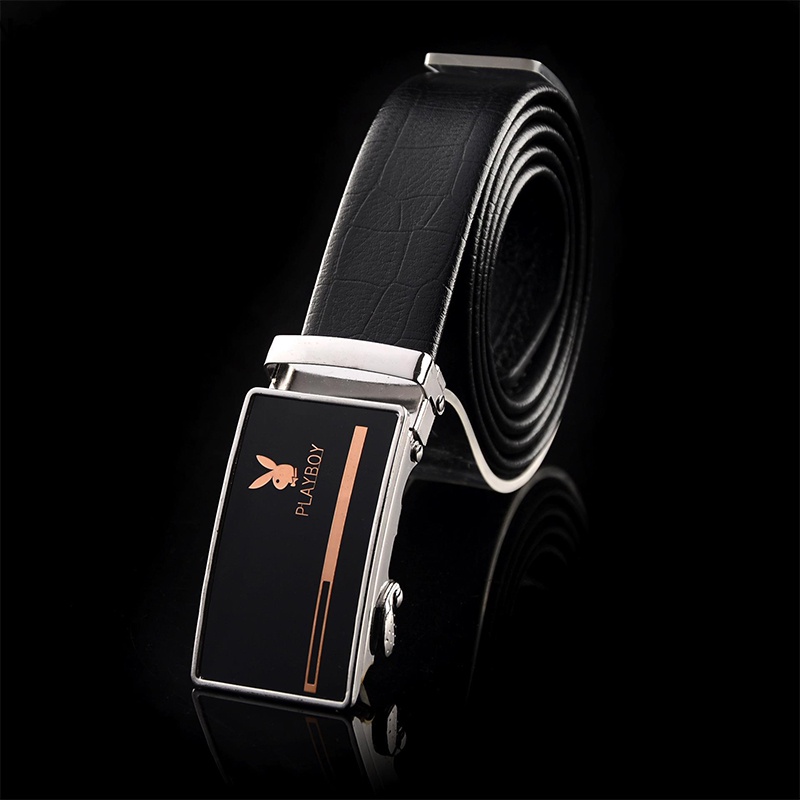 Thắt Lưng Da Thật Khóa Kim Loại Thời Trang Cao Cấp Cho Nam