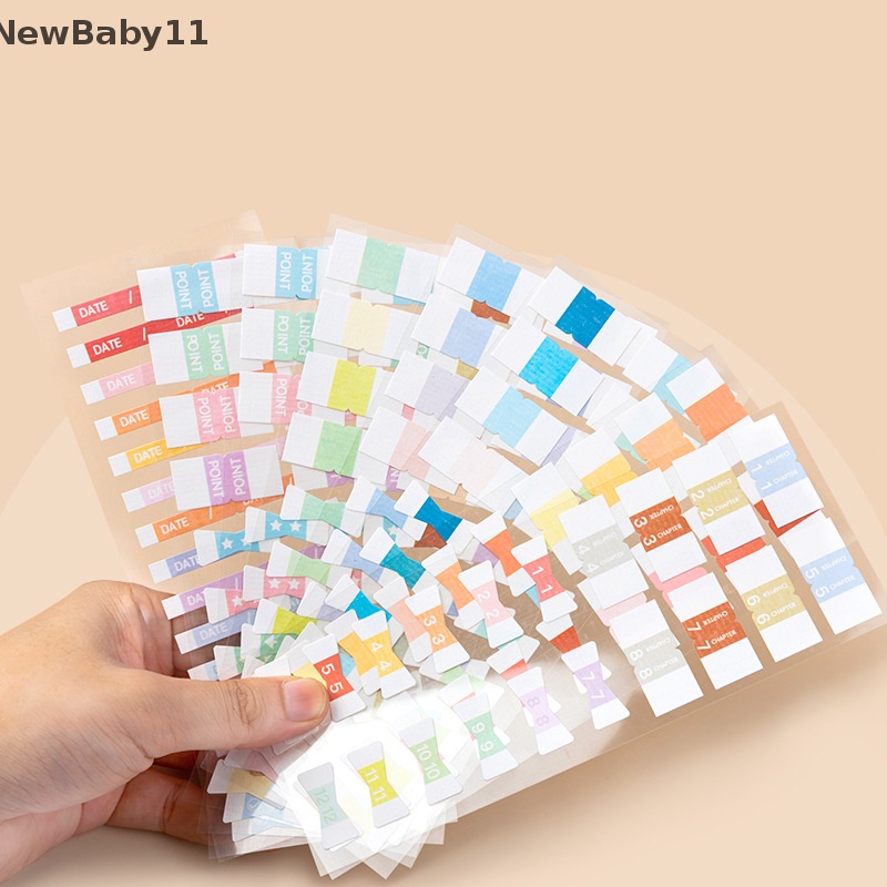 1 Bộ Nhãn Dán Tự Dính Màu Sắc Cổ Điển Dùng Trang Trí Nhật Ký Agenda Planner