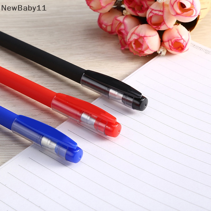 Set 10 Bút Bi Ngòi 0.5mm Mực Đen / Đỏ / Xanh Dương Dễ Thương Cho Học Sinh / Văn Phòng