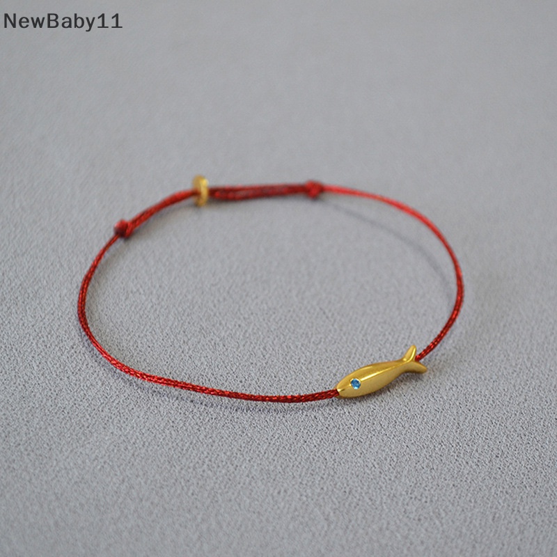 Vòng Đeo Tay Bằng Lụa Hình Cá Koi Nhỏ Màu Vàng Phong Cách Vintage Đơn Giản