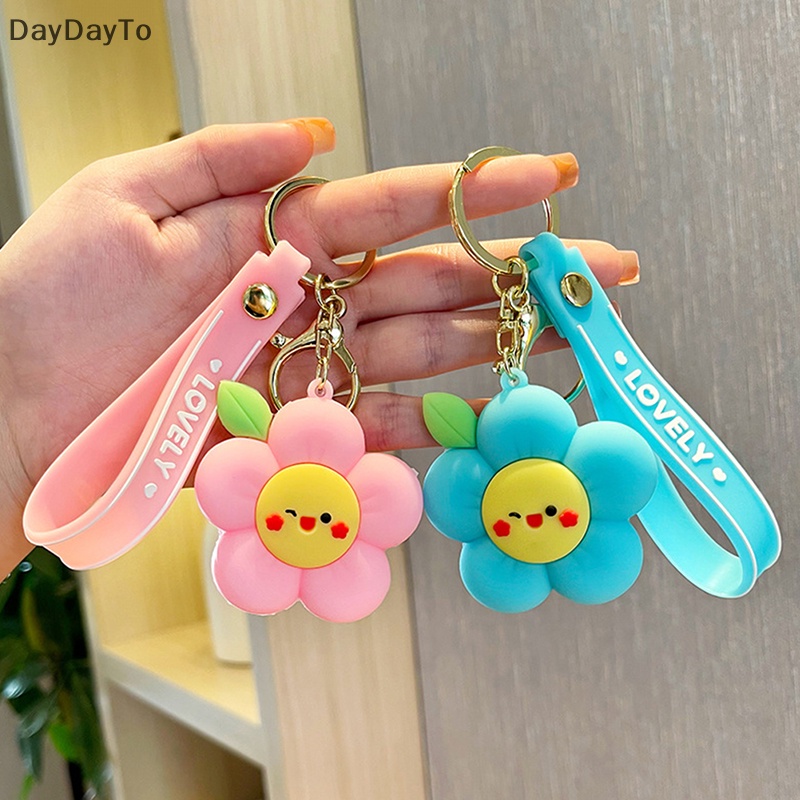 Móc Khóa Hình Bông Hoa Cười Dễ Thương