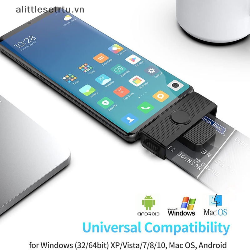 Đầu Đọc Thẻ Nhớ Thông Minh Cổng USB Type c Cho Điện Thoại Android