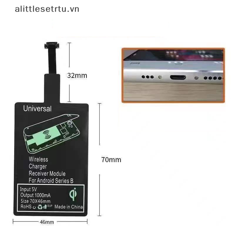 1 Bộ Sạc Không Dây Type C Micro Usb Chất Lượng Cao