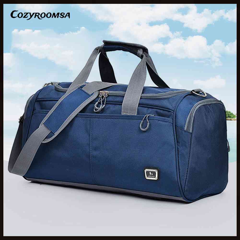 Túi Thể Thao Bằng Vải Oxford Chống Nước Hình Trụ Cho Nam Nữ