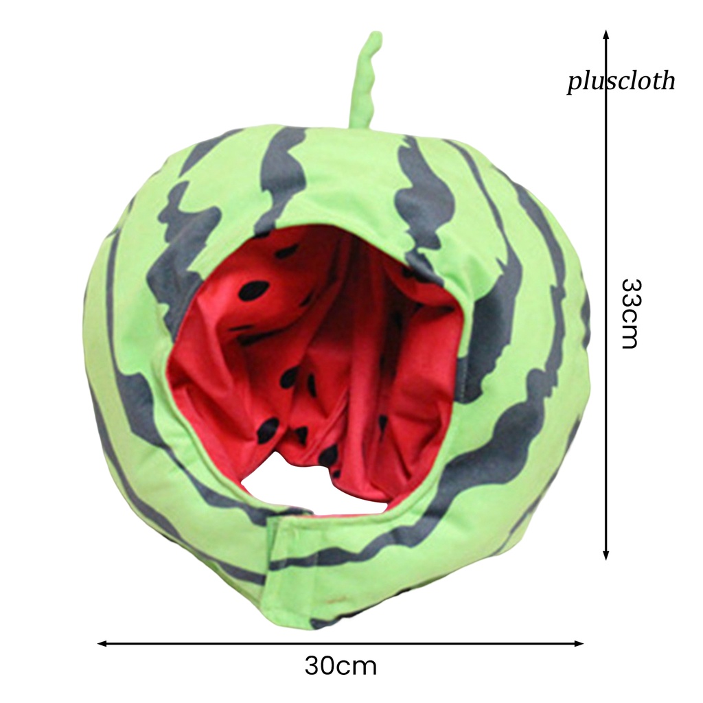 < Plus > Mũ Dưa Hấu Nhồi Bông PP Mềm Mại Không Phai Màu Có Thể Giặt Được Dùng Hóa Trang / Làm Đạo Cụ Chụp Ảnh Tiệc Tùng