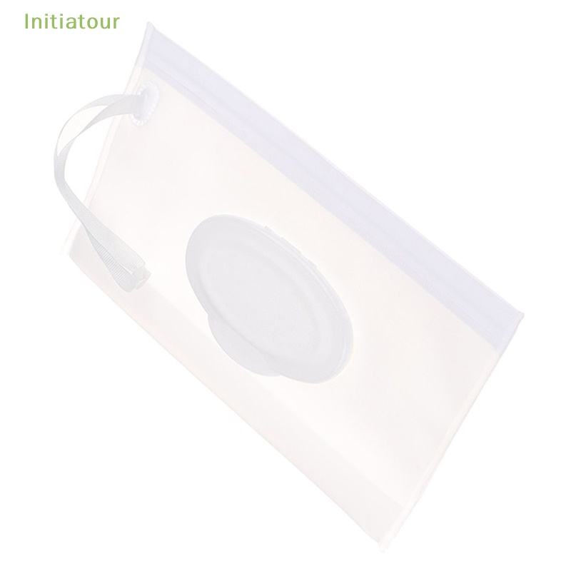 [Initiatour] Túi Đựng Khăn Giấy Ướt Cầm Tay Trọng Lượng Nhẹ In Họa Tiết Hoạt Hình Cho Bé