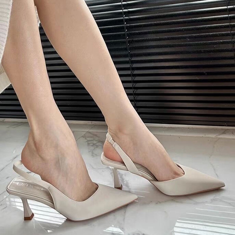 Giày Cao Gót Mũi Nhọn Thời Trang Mùa Xuân Mới Cho Nữ