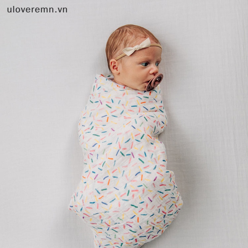 Chăn Quấn Bé Sơ Sinh Bằng Cotton Phong Cách Muslin
