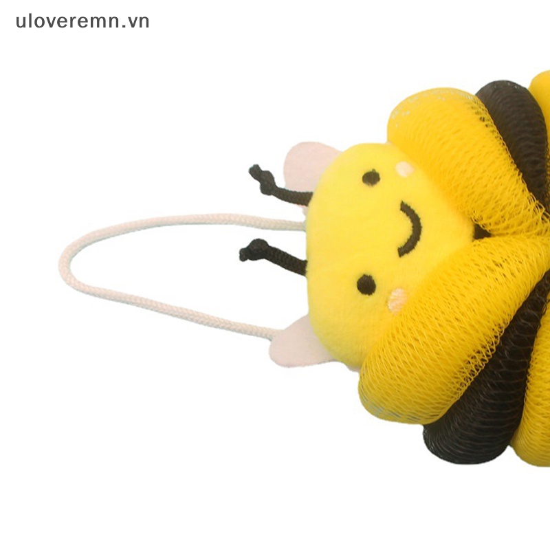 Bông Tắm Bằng Bọt Biển Hình Chú Ong Siêu Bền Tiện Dụng Cho Bé