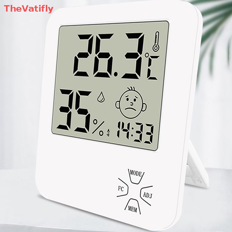Nhiệt Kế Điện Tử Màn Hình LCD Kỹ Thuật Số Đo Nhiệt Độ Và Độ Ẩm Độ Chính Xác Cao Dùng Trong Nhà