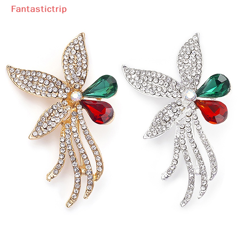 Ghim Cài Áo Hình Hoa Đính Đá Nhiều Màu Sắc Phong Cách Vintage Thời Trang Cho Nữ Mới