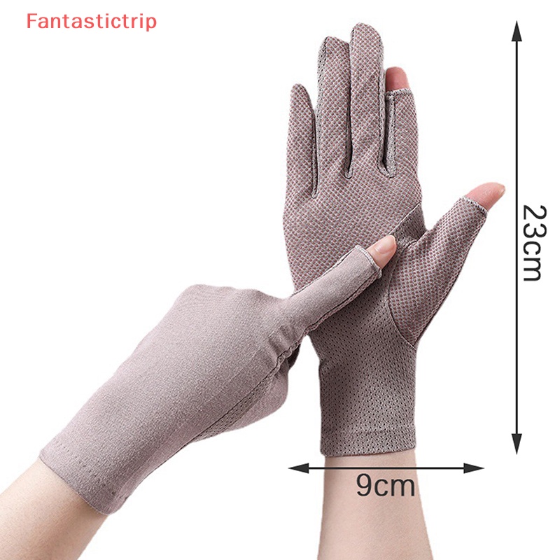 1 Đôi Găng Tay Lái Xe Mỏng Thoáng Khí Chống Tia UV Có Thể Chạm Màn Hình Cảm Ứng Mới