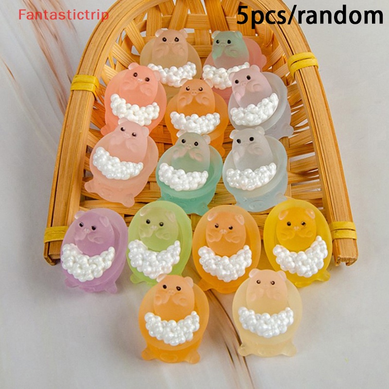 [Fantastictrip] Set 5 Mô Hình Búp Bê Mini Phát Sáng Trong Bóng Tối Trang Trí Tiểu Cảnh Craf Mới