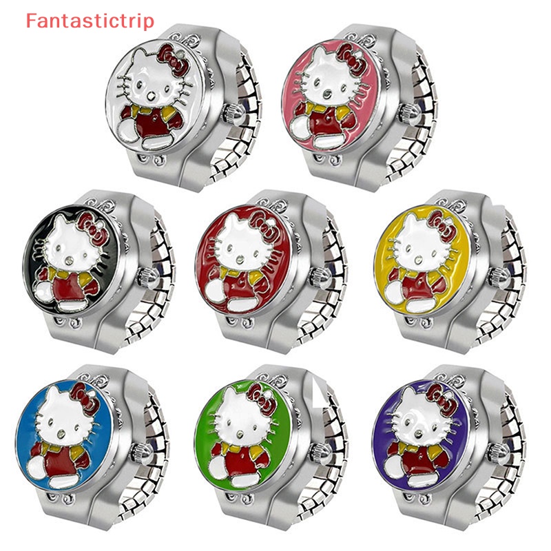 [Fantastictrip] Nhẫn Đồng Hồ Điện Tử Bằng Thép Titan Dễ Thương Ánh Sáng Giống Trẻ Em Và Tiện Lợi Mới