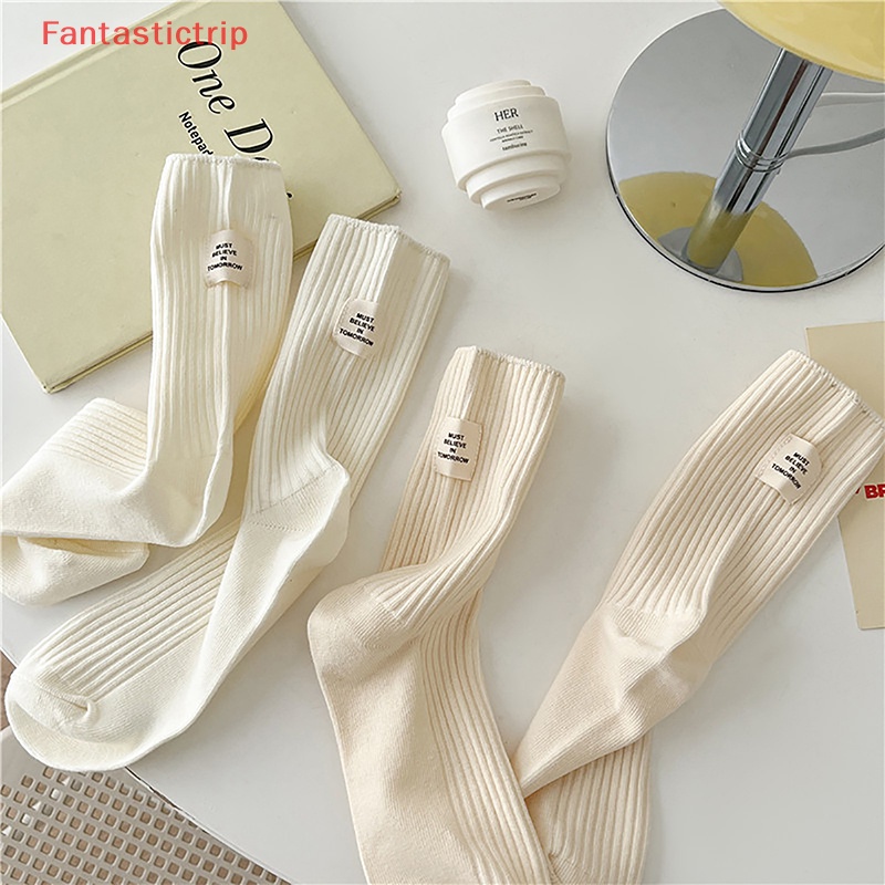 1 Đôi Vớ Cotton Thoáng Khí Nhiều Màu Sắc Phong Cách Nhật Bản Cho Nữ